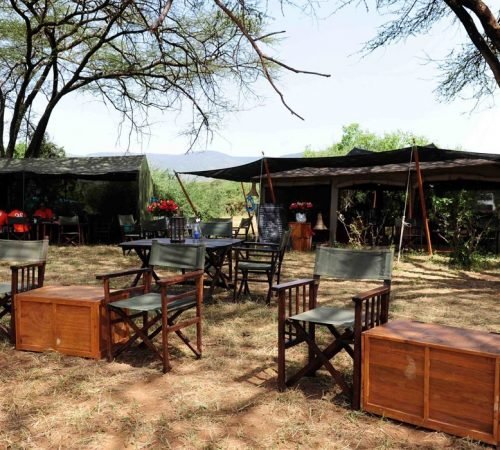 Mess tent in Kenya and East Africa