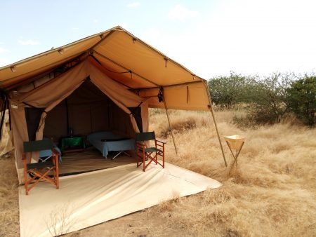 Luxury canvas tents in Kenya