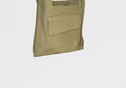 Canvas bag with side pocket