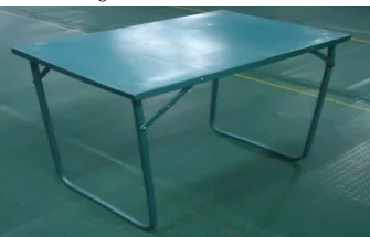 Metal folding table