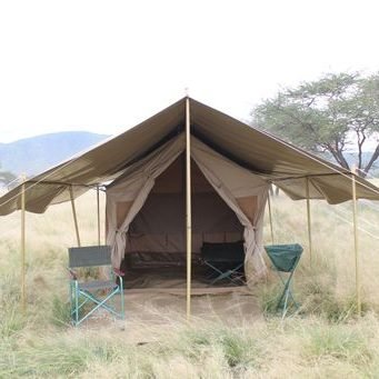 Safari canvas tents in Kenya
