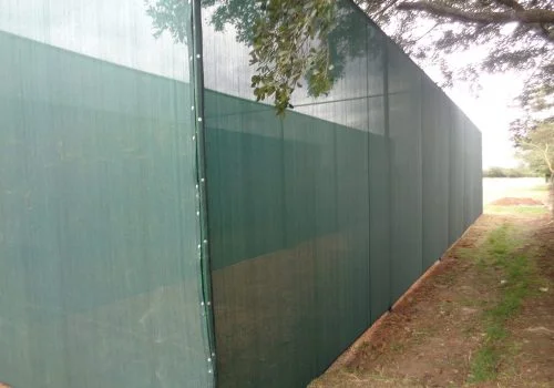 privacy screen for perimeter wall in shade netting