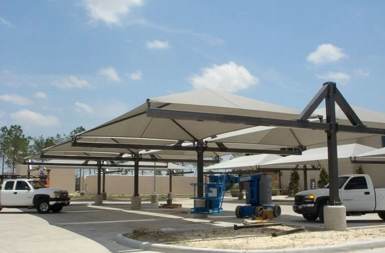 Canopy-Parking-Lot-Shade-Structures by tarpo industries limited